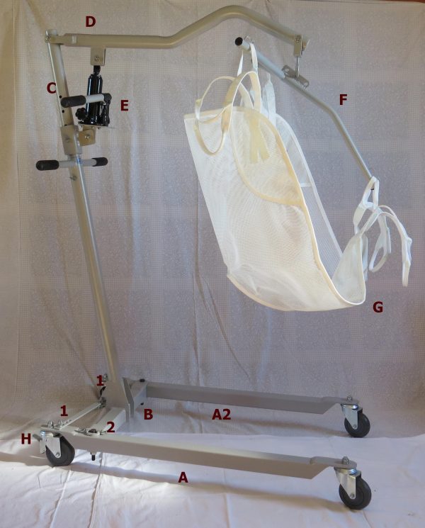 Guincho Lift de transferencia para acamados e deficientes